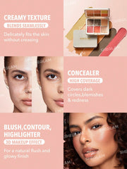 Sheglam- All About That Face Multifunctional Face Palette-Vanilla Sculpt