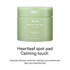 Abib- Heartleaf spot pad Calming touch 150ml / 5.07 fl.oz (80 pads)