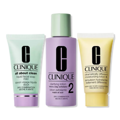 Clinique- Skin School Supplies: Cleanser Refresher Course Set - Dry Combination