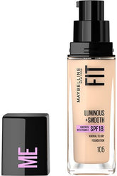 Maybelline- Fit Me Luminous + Smooth Liquid Foundation 105 Natural Ivory - 30ml (France)