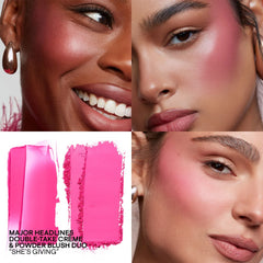Patrick Ta - Major Headlines Double-Take Cream And Powder Blush Duo- She's Giving