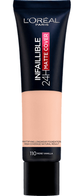 L'OREAL PARIS-24h Matte Cover Foundation 110 Vanilla Rose
