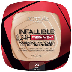 L'Oreal Paris- Infallible Fresh Wear Foundation In A Powder 24H Wear 20 Ivory