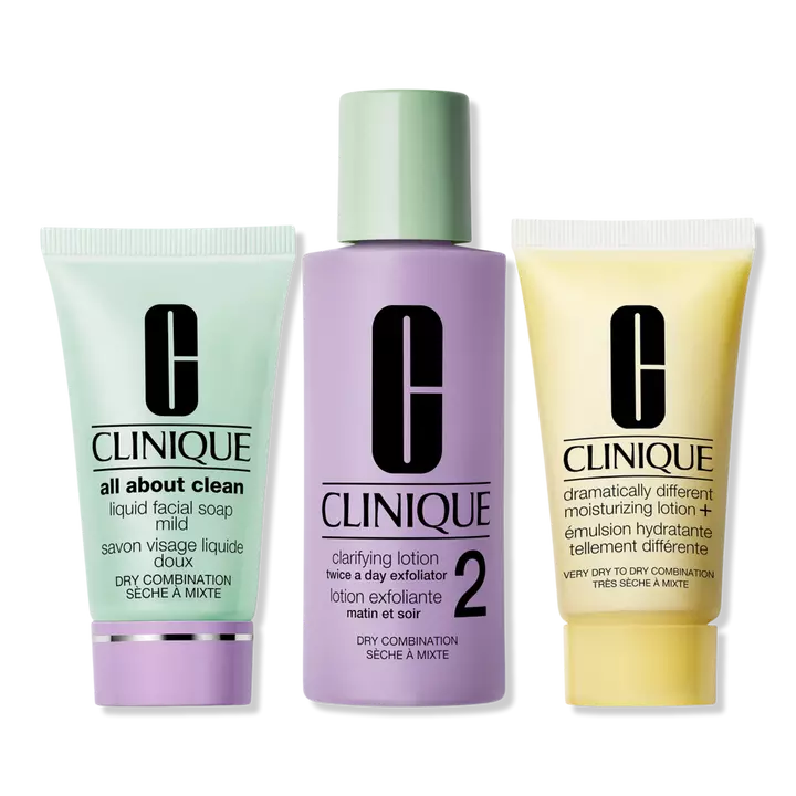 Clinique- Skin School Supplies: Cleanser Refresher Course Set - Dry Combination