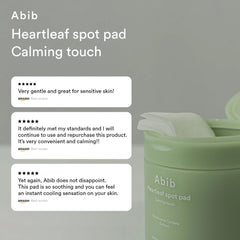 Abib- Heartleaf spot pad Calming touch  150ml / 5.07 fl.oz (80 pads)