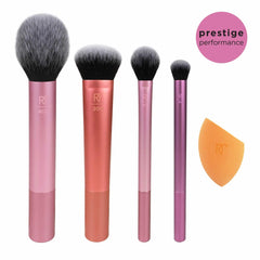 REAL TECHNIQUES- Everyday Essentials Makeup Brush Complete Face Set