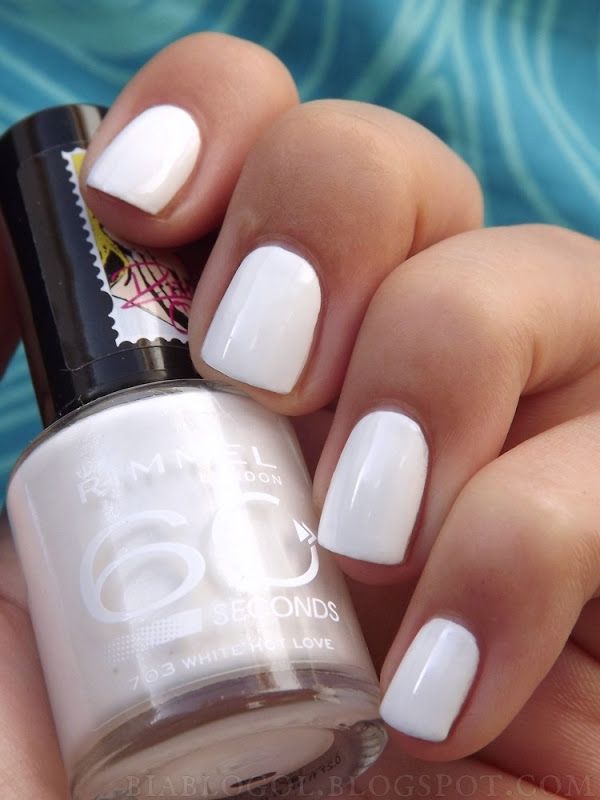 Rimmel London- I Love Lasting Nail Finish Polish White Hot Love 703